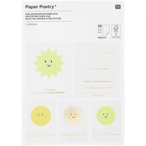 Paper Poetry Einladungskarten Happy Birthday 10teilig