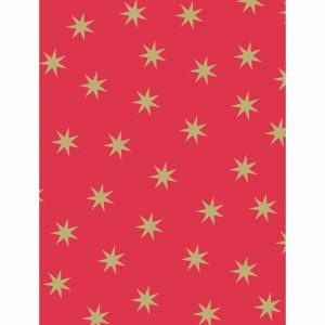 MARPA JANSEN Fotokarton Sterne rot-gold 50x70cm 300g/m²