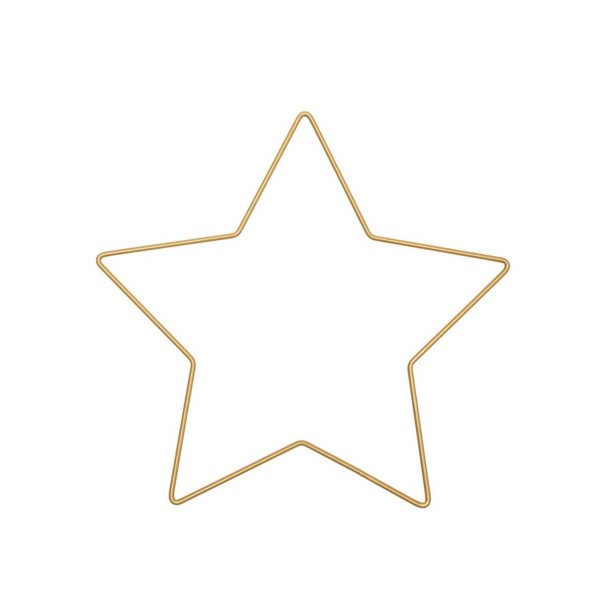 Rico Design Metallring Stern gold 21x20cm
