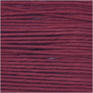 Rico Design Essentials Organic Cotton aran 50g 90m weinrot