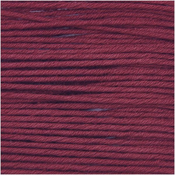 Rico Design Essentials Organic Cotton aran 50g 90m weinrot