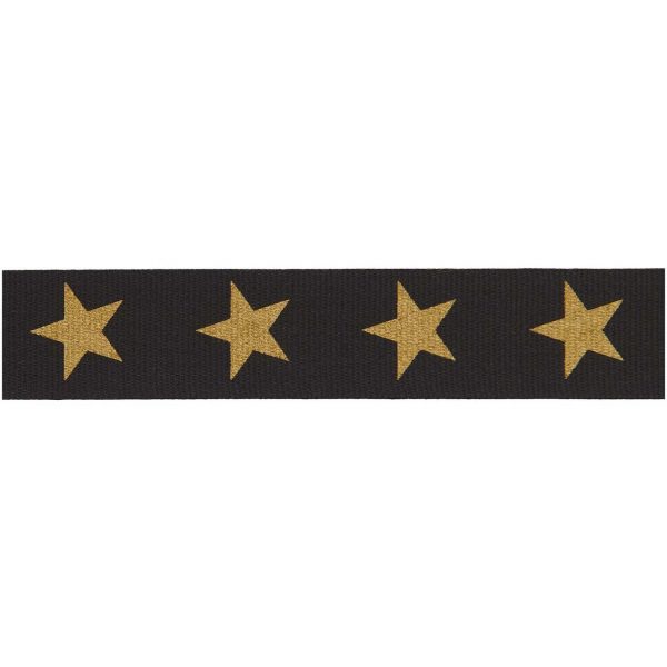 Paper Poetry Taftband Sterne 16mm 3m schwarz gold