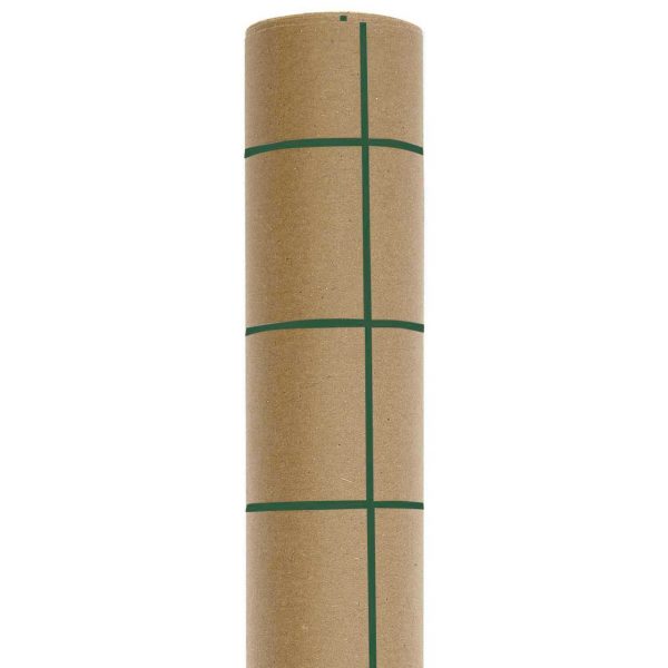 Paper Poetry Geschenkpapier Raster Kraftpapier grün 70cm 2m 70g/m²
