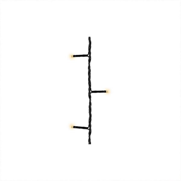 LED-Kette Durawise Basic außen schwarz-warmweiß 350cm