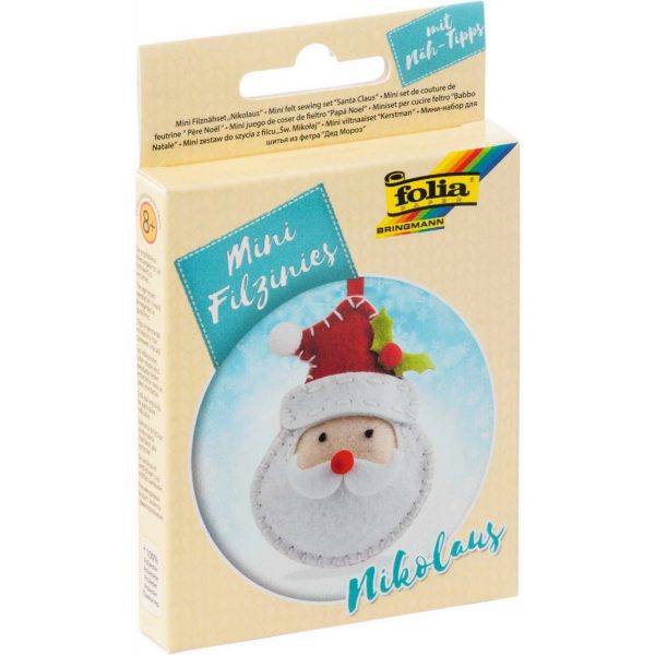 folia Mini-Filzinies Filznähset Nikolaus 14-teilig