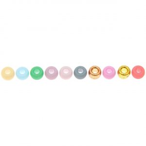 Rico Design itoshii - Ponii Beads matt Fashion 9x6mm 400 Stück