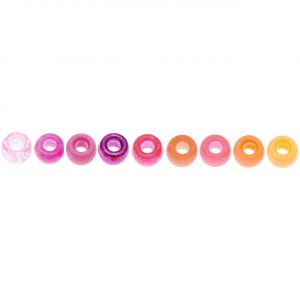 Rico Design itoshii - Ponii Beads Beere Mix 9x6mm 80 Stück