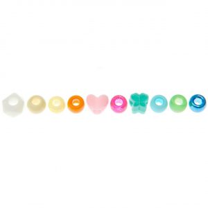 Rico Design itoshii - Ponii Beads Star Mix 9x6mm 80 Stück