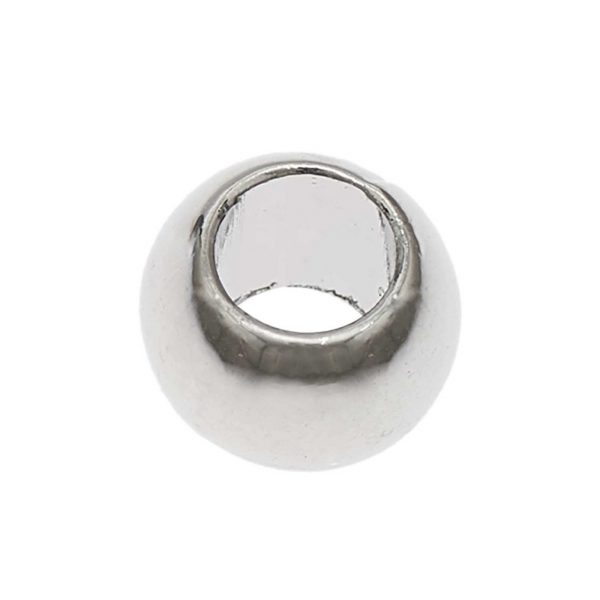 Rico Design itoshii - Ponii Beads Perlen 9x7mm 20 Stück silber