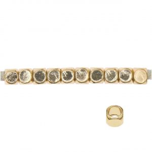 Rico Design itoshii - Ponii Beads Würfel 5x5mm 20 Stück gold