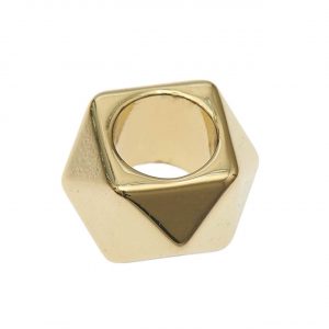 Rico Design itoshii - Ponii Beads Polygone 11x7mm 10 Stück gold