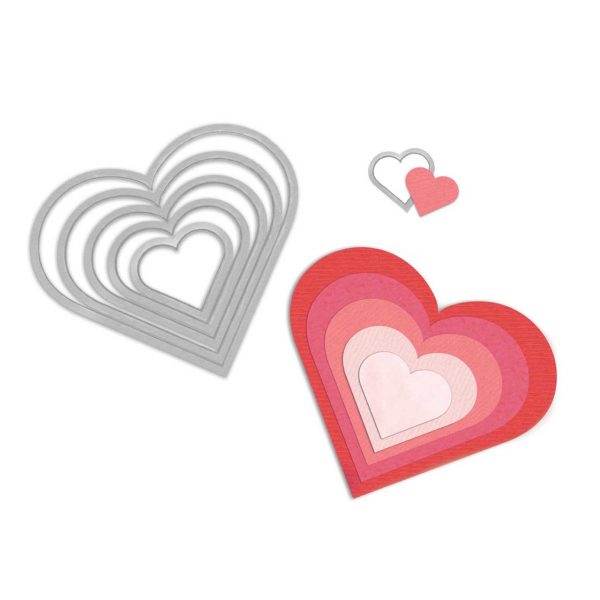 Sizzix Framelits Die Set Hearts