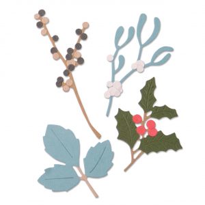 Sizzix Thinlits Die 5PK Winter Leaves by Sophie Guilar