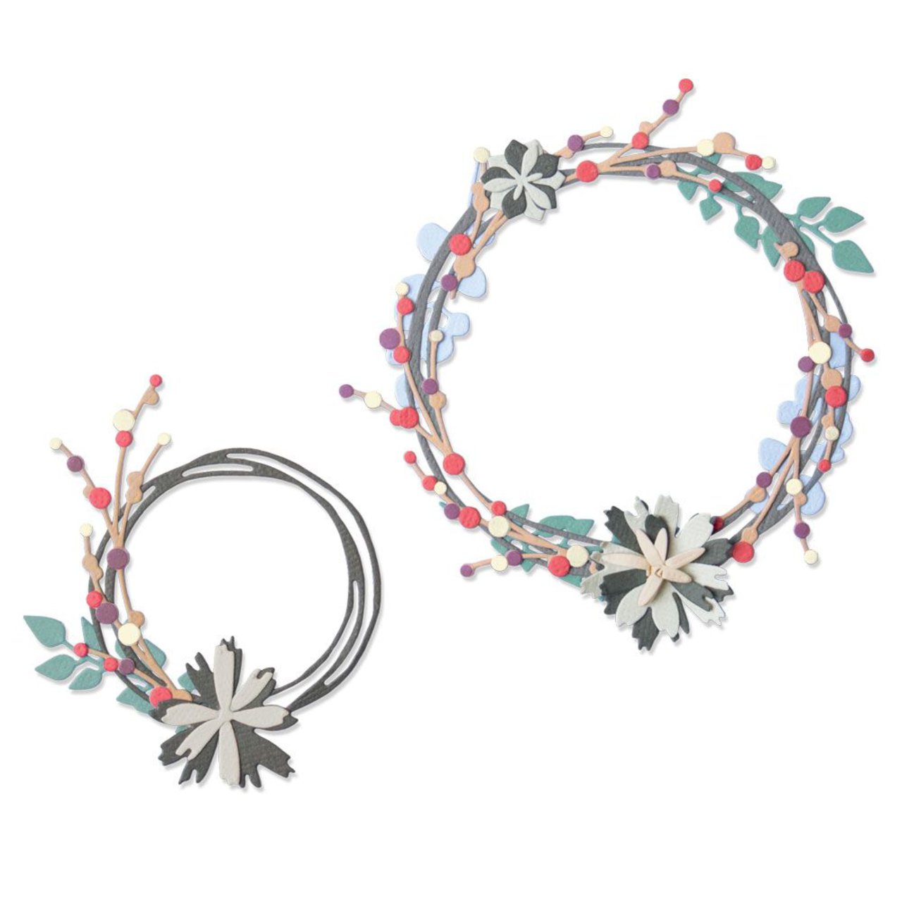 Fustella Sizzix Thinlits Enhancing Flourish 3 – Di Pete Hughes, Per Carta E Cartoncino