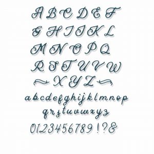 Sizzix Thinlits Die Scripted Alphabet by Jennifer Ogborn