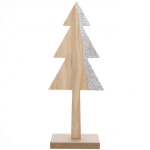 Ohhh! Lovely! Holztanne natur-silber 21cm