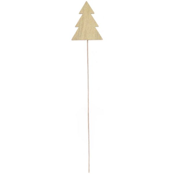 Rico Design Picker Tannenbaum 27x5cm gold