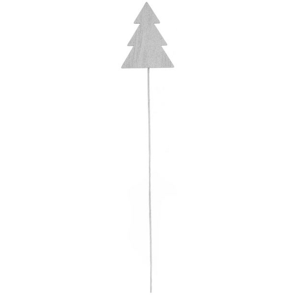 Rico Design Picker Tannenbaum 27x5cm silber