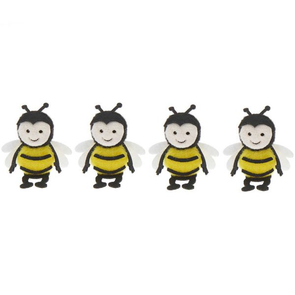 Rico Design Pompon Biene 5x4cm 4 Stück