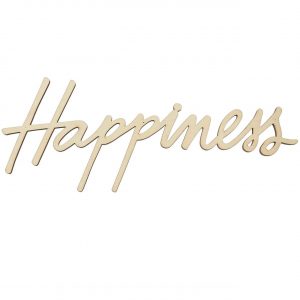 Rico Design Holzschriftzug magnetisch Happiness 29x12cm