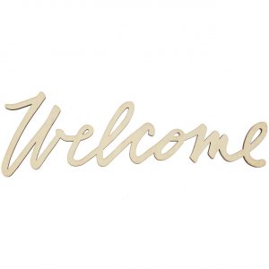 Rico Design Holzschriftzug magnetisch Welcome 29x10cm