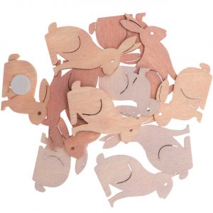 Ohhh! Lovely! Holzsticker Hase klein 12 Stück puder