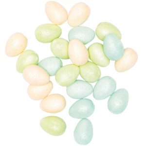 Ohhh! Lovely! Glitter-Eier pastell 4cm 12 Stück