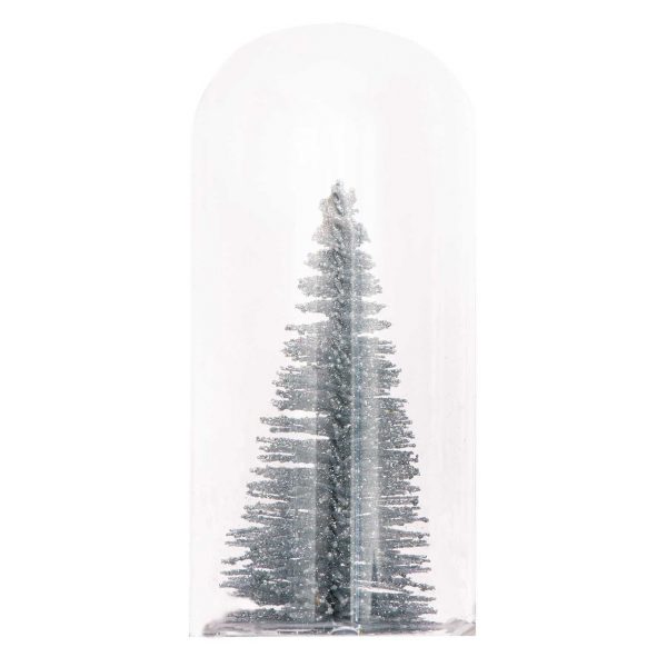 Ohhh! Lovely! Glashaube Tannenbaum silber 5x10cm