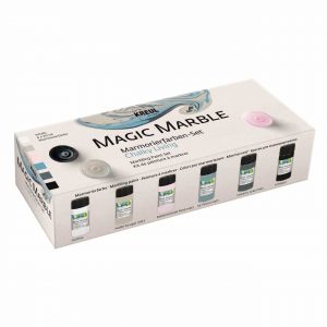 Kreul Magic Marble Marmorierfarben Set Chalky Living 6x20ml