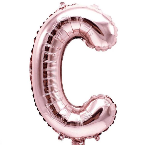 YEY! Let's Party Folienballon Buchstabe rosa 36cm C