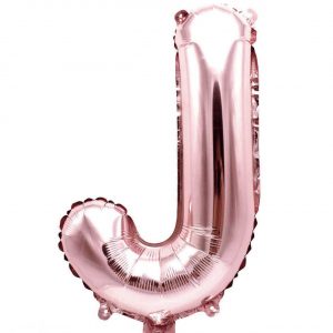 YEY! Let's Party Folienballon Buchstabe rosa 36cm J