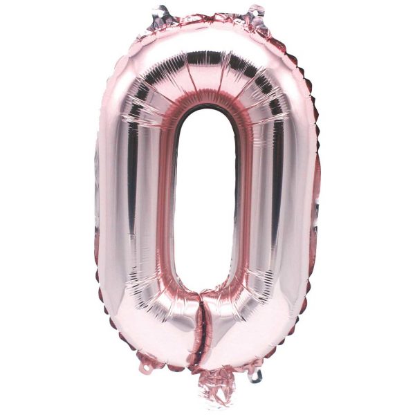 YEY! Let's Party Folienballon Zahl rosa 36cm