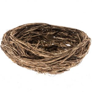 Deko Nest natur Ø=8cm 4 Stück