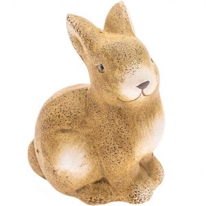 Keramik-Hase sitzend natur 6cm