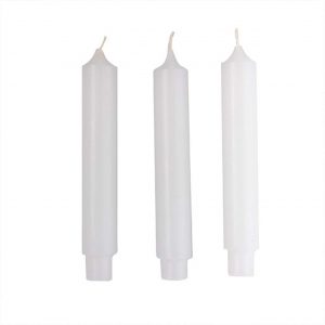 Lampion-Kerzen weiß 3 Stück