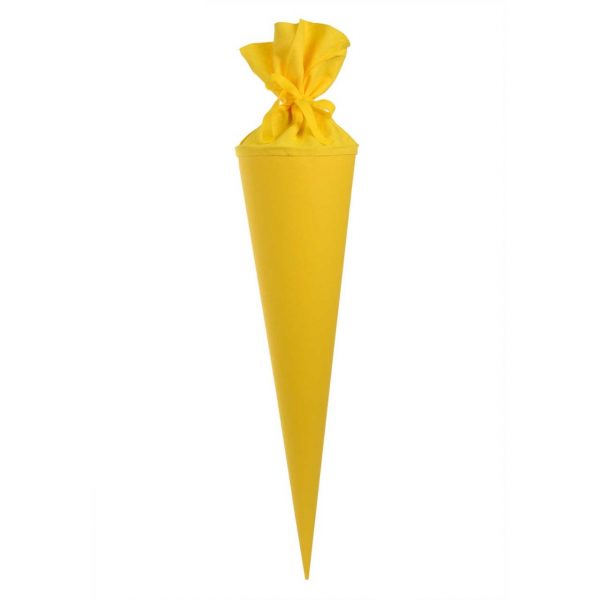 goldbuch Schultüte mit Filzverschluss 70cm gelb