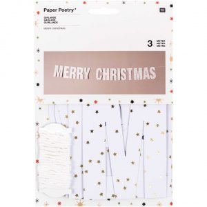 Paper Poetry Girlande Merry Christmas 3m Hot Foil