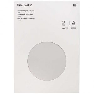 Paper Poetry Transparentpapierblock 21x29