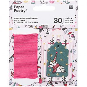 Paper Poetry Geschenkanhänger Magical Christmas 30 Stück