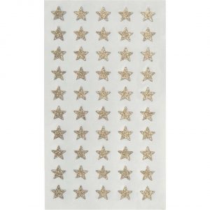 Paper Poetry Sticker Sterne Glitter gold 4 Blatt 10mm