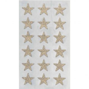 Paper Poetry Sticker Sterne Glitter gold 4 Blatt 16mm