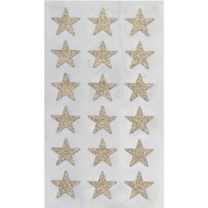 Paper Poetry Sticker Sterne Glitter gold 4 Blatt 16mm