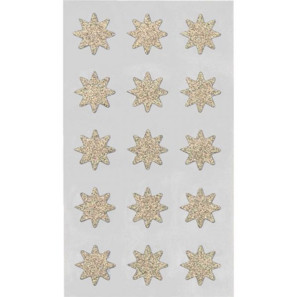 Paper Poetry Sticker Sterne Glitter gold 4 Blatt 18mm
