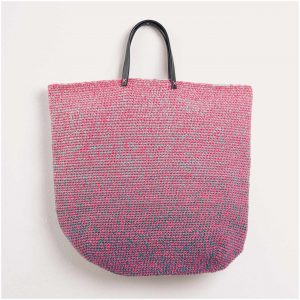 Häkelset Tasche Modell 12 aus Die Neue Masche Nr. 6 türkis/pink