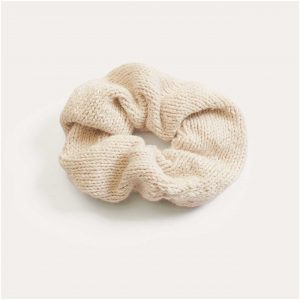 Strickset Scrunchie Modell 04 aus Luxury Knits Summer Special creme