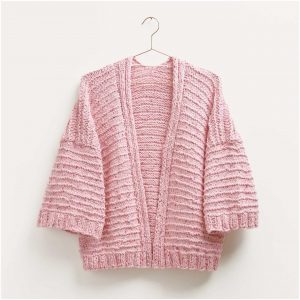 Strickset Jacke Modell 10 aus Made by Me Nr. 16 36/38 rosa/pink