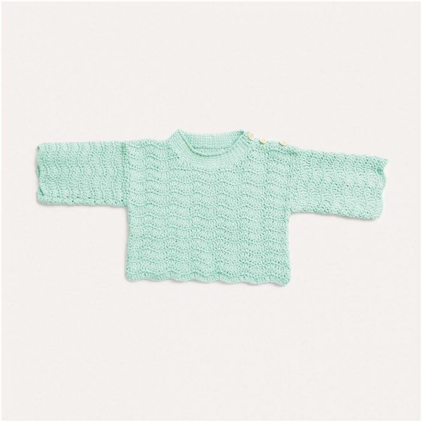 Häkelset Pullover Modell 14 aus Baby Nr. 36 56/62