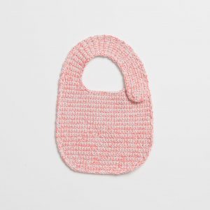 Häkelset Lätzchen Modell 16 aus Baby Nr. 36 hellrosa/pink