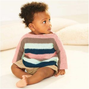 Strickset Pullover Modell 16 aus Baby Nr. 37 56/62