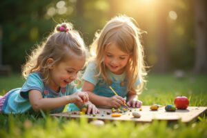 14 Ideen zum Basteln draußen für Kinder